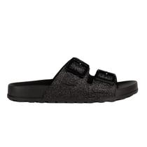 Moleca Papete Rasteira Glitter Mini Shine Preta Fashion Moleca Papete Rasteira Glitter Mini Shine Preta Fashion