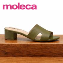 Moleca - Tamanco Feminino Moleca Salto Bloco Baixo Slide Conforto - Ref.: 5259.875 Cor:OliveTamanho:38 Moleca - Tamanco Feminino Moleca Salto Bloco Baixo Slide Conforto - Ref.: 5259.875 Cor:OliveTamanho:38