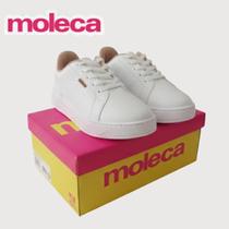 Moleca - Tênis Casual Feminino - Ref.: 5835.100 Cor:BrancoTamanho:37