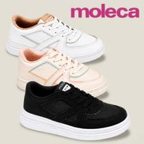 Moleca - Tênis Feminino Casual - Ref.: 5816.108 Cor:Branco Off ColoridoTamanho:39