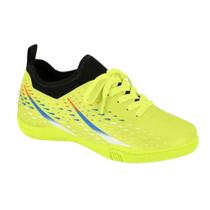 Molekinho Chuteira Futsal Lycra Neoplex Amarelo Neon