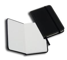 Moleskine em Couro Legítimo Preto