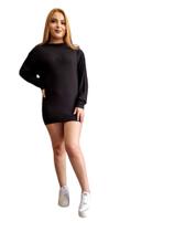 Moletinho Feminino Mini Vest Manga Longa