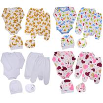 Moletinho Roupa Bebê Conjunto 6 Peças Saída De Maternidade Moletinho Roupa Bebê Conjunto 6 Peças Saída De Maternidade