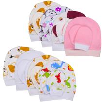 Moletinho Saída Maternidade Bebê 3 Toucas E Luvas Inverno Moletinho Saída Maternidade Bebê 3 Toucas E Luvas Inverno