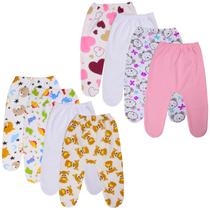 Moletinho Saída Maternidade Bebê Kit 3 Mijão Com Pé Inverno