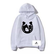 Moleto Canguru Menina Cavalo Boiadeira Roça Blusa Unissex