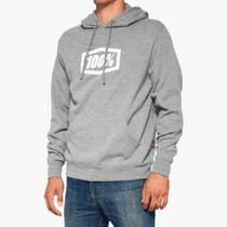 Moletom 100% icon pullover cinza Moletom 100% icon pullover cinza