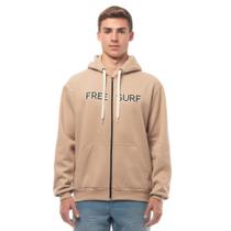 Moletom aberto freesurf original molfine bege