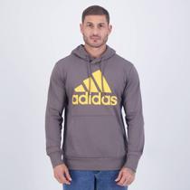 Moletom Adidas Big Logo Com Capuz Cinza Moletom Adidas Big Logo Com Capuz Cinza