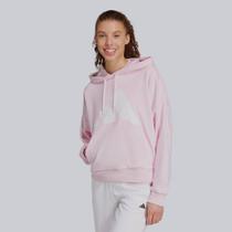 Moletom Adidas Big Logo com Capuz Feminino Rosa