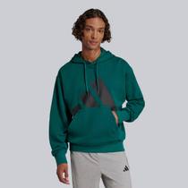 Moletom Adidas Big Logo com Capuz Verde e Preto