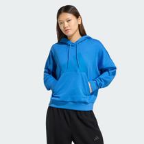 Moletom Adidas Big Logo Ess Com Capuz Feminino Azul Moletom Adidas Big Logo Ess Com Capuz Feminino Azul