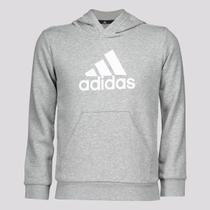 Moletom Adidas Big Logo Juvenil Cinza