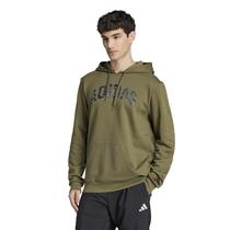 Moletom adidas Codes Camouflage com capuz Olive Strata