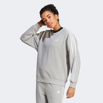 Moletom Adidas Essentials 3 Listras Feminino