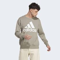 Moletom Adidas Logo Sem Capuz - Masculino - Verde musgo