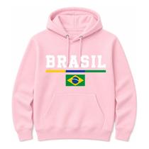 Moletom Adulto 100% Algodao Brasil Copa Hexa Unissex Macio Confortavel Premium Inverno Quentinho