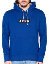Moletom Aeropostale Masculino Hoodie Aero Block Azul Escuro