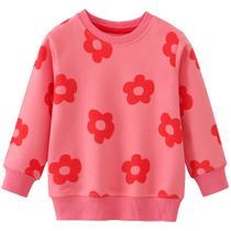 Moletom AIWUHE para meninas casuais, pulôver casual, 6Y, rosa 9209