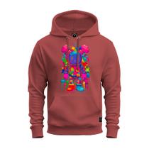 Moletom Algodão Canguru Flanelado Varias Cores Urso Aquarela Cores