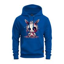 Moletom Algodão Canguru Inverno Premium Estampado Coelinho Horror