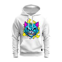 Moletom Algodão Canguru Inverno Premium Estampado Gato Olhar