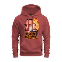 Moletom Algodão Estampado Premium Unissex Post Malone Fire