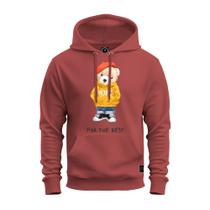 Moletom Algodão Estampado Premium Unissex Urso Hope