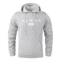 Moletom Alpha Musculação Academia Esporte Capuz Bolso Moletom Alpha Musculação Academia Esporte Capuz Bolso