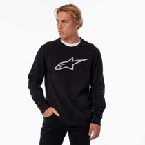 Moletom Alpinestars Ageless Crew Fleece Preto Masculino