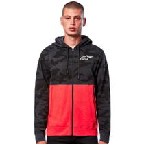 Moletom Alpinestars Camo Block Cinza/Vermelho