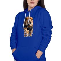 Moletom Azul Canguru Gospel - Fé que Aquece