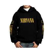 Moletom BAGÙ DTF Nirvana Logo 209 para meninos e meninas Moletom BAGÙ DTF Nirvana Logo 209 para meninos e meninas
