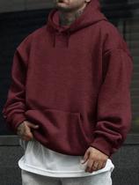 Moletom Basico Liso Casual Masculino Blusa De Inverno Promo