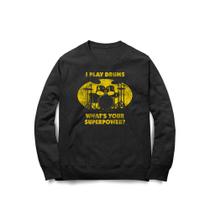 Moletom Bat Drums Studio Geek Casual