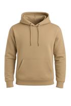 Moletom Bege Liso Minimalist Quente Versátil Inverno Casual