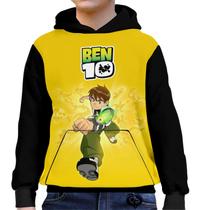 Moletom Ben 10 Infantil UNISSEX Desenho Blusa canguru Yellow Moletom Ben 10 Infantil UNISSEX Desenho Blusa canguru Yellow