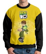 Moletom Ben 10 Infantil UNISSEX Desenho Casaco Blusa Amarelo