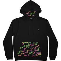 Moletom Billabong Canguru Sundays Floral W23 Masculino Preto