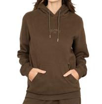 Moletom Billabong Fech Arched Heat Feminino - Marrom Moletom Billabong Fech Arched Heat Feminino - Marrom