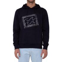 Moletom Billabong Fechado Crayon Wave Masculino Preto