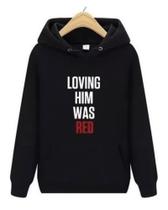 Moletom Blusa Canguru Loving Was Red Taylor Swift Unissex