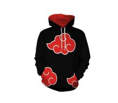 Moletom Blusa Canguru Naruto Akatsuki Nuvem Uchiha Unissex