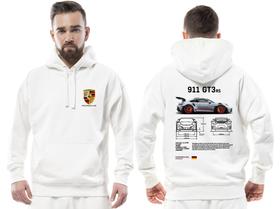 Moletom Blusa Casaco De Frio Flanelado Premium Moda Casual Carro Corrida Luxo Porsche 911 Gt3rs