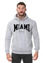 Moletom Blusa de Frio Algodão Casual Miami Florida