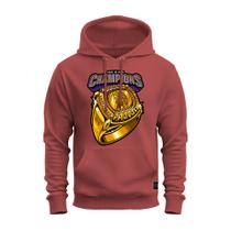 Moletom Blusa De Frio Algodão Confortável Estampado Champions Ring