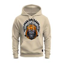 Moletom Blusa De Frio Algodão Confortável Estampado Gorila Tribal