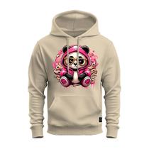 Moletom Blusa De Frio Algodão Confortável Estampado Panda Swag