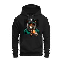 Moletom Blusa De Frio Algodão Premium Estampado King Lion